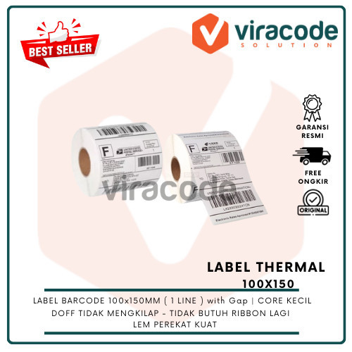 

Terlaris LABEL BARCODE 100X150 KERTAS STICKER THERMAL DIRECT UK 100X150 ISI 500 SALE