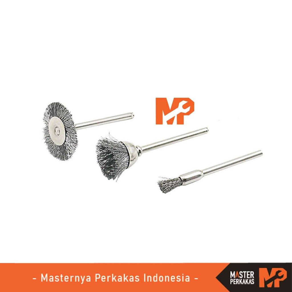 MP Bor Mata Sikat Kawat AH68 / Mini Kecil Baja Grinder / Steel Brush Wire / Mangkok Pembersih Besi /