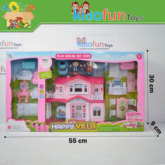 Sale Mainan Rumah Rumahan Boneka Happy Villa Play House Set Anak Sdw