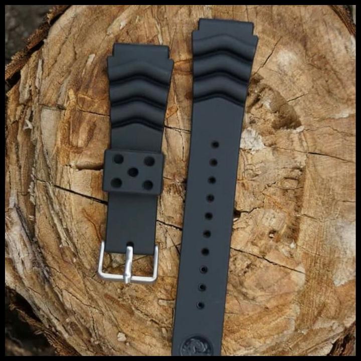 Strap Seiko Tali Jam Tangan Diver 22Mm Rubber Karet Tali Jam Seiko