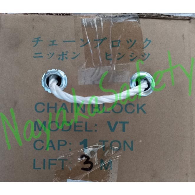 Chain Block Toyo 1Ton X 3Meter / Takel / Katrol Angkat Standar Jepang
