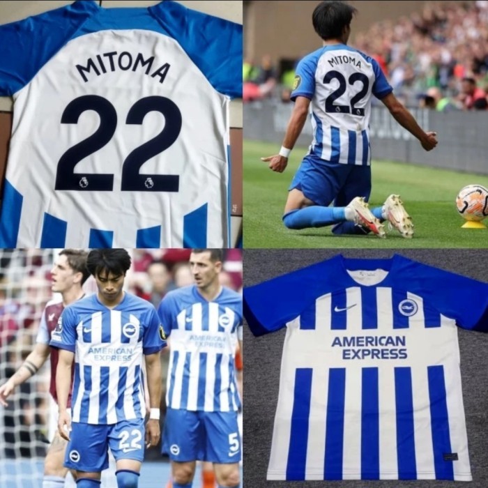 JERSEY BAJU BOLA BRIGHTON HOME 2023/2024 + NAMESET