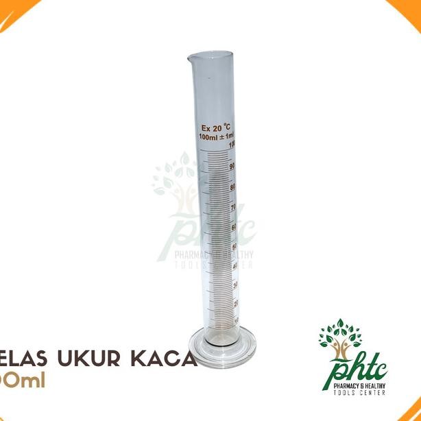 Gelas Ukur 100Ml L Gelas Ukur Kaca 100 Ml L Alat Ukur Cairan 100Ml