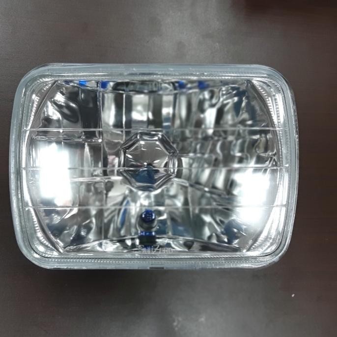 [ Titi88 ] Head Lamp Halogen H4 Mobil Kristal Kotak  Ready