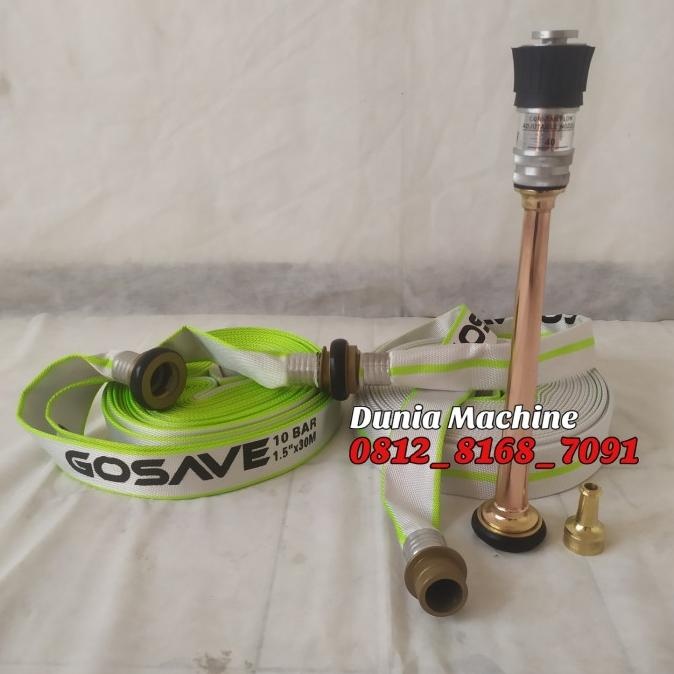 Paket Jet Nozzle Variable Komplit Selang Pemadam 60 Meter || Pemadam