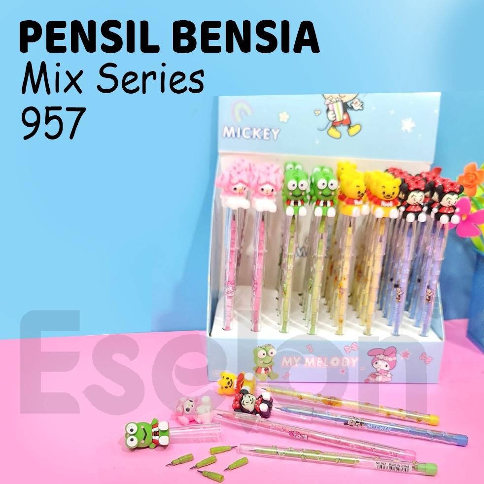 

1pc Pensil Bensia Fancy Karakter / Pensil sambung susun
