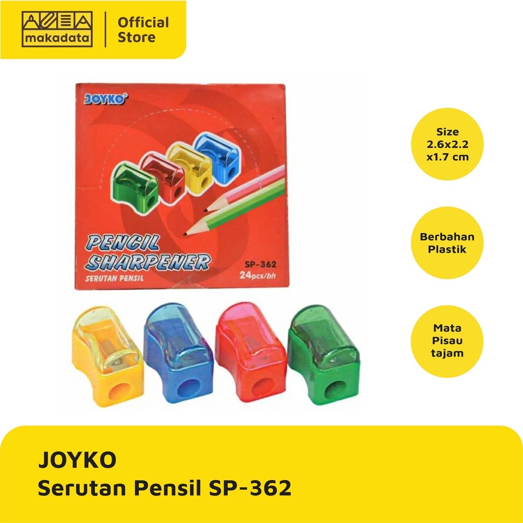 

SHARPENER / RAUTAN / SERUTAN JOYKO SP-362 (3 PCS) MURAH