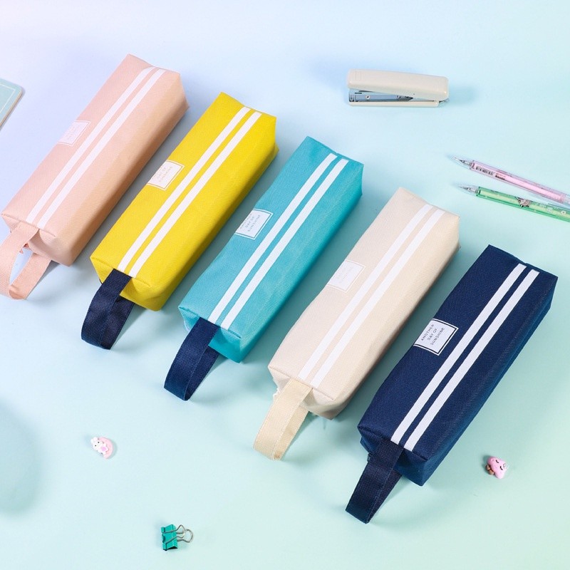 

Tepak Pencil Case Kapasitas Besar Pouch Tempat Bolpen Pen Make Up/Tas Alat Tulis Ritsleting Kain