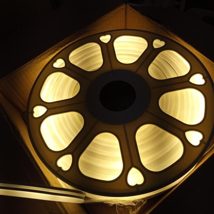 Lampu Hias Neonflex Selang 50 Meter 8Mm X 16Mm 220V Chya Kuning 3000K Neonflex Led 50M Nuruldwiputri