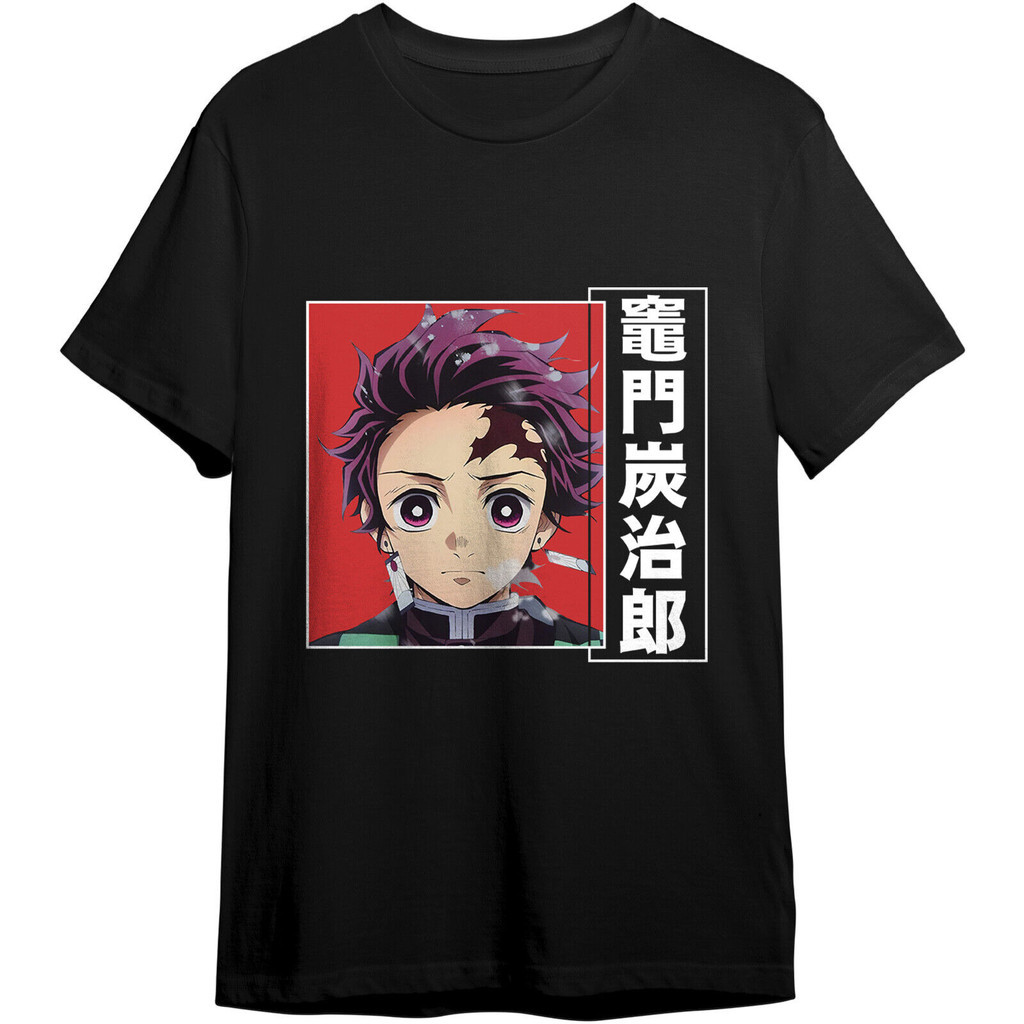 Kaos Anime Pembunuh Iblis Jepang Tanjiro Kamado Pria Dewasa