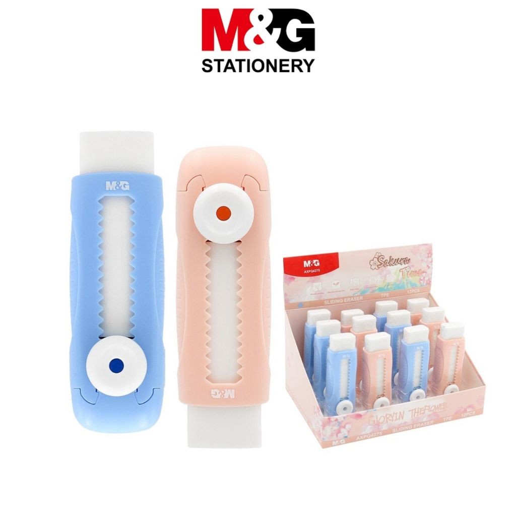 

Penghapus Push Eraser M&G Sakura #AXPQ4275 Sliding Eraser - Satuan