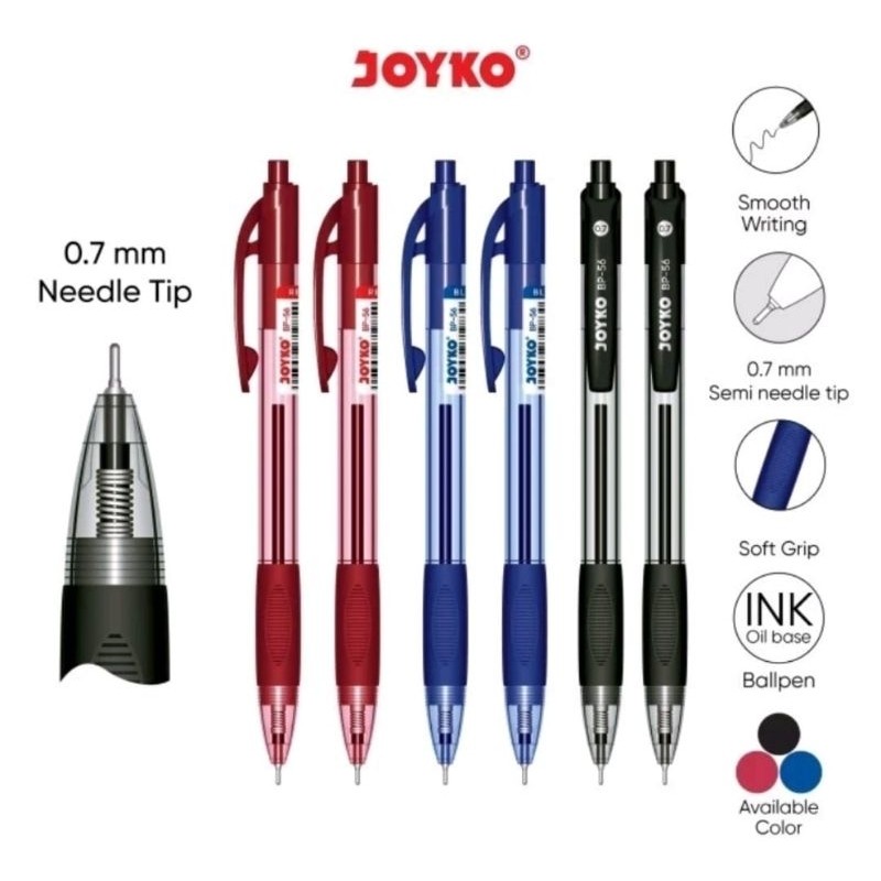 

Pulpen Cetrek Hitam Joyko BP-56 0,7 mm ( SATUAN )
