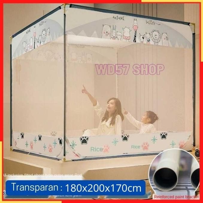 Kelambu Jaring Klambu Tempat Tidur Kasur Dewasa Bayi Anak Anti Nyamuk