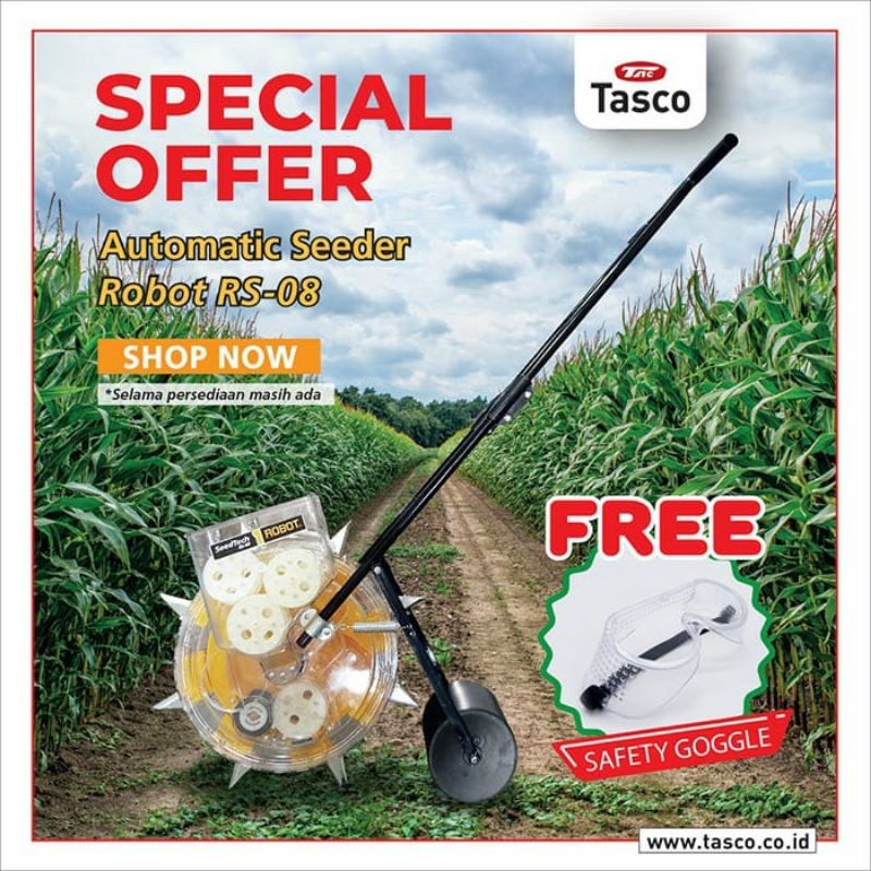 PANA Alat Tanam Benih Biji Jagung ROBOT RS8 Hand Push Seeder RS-8