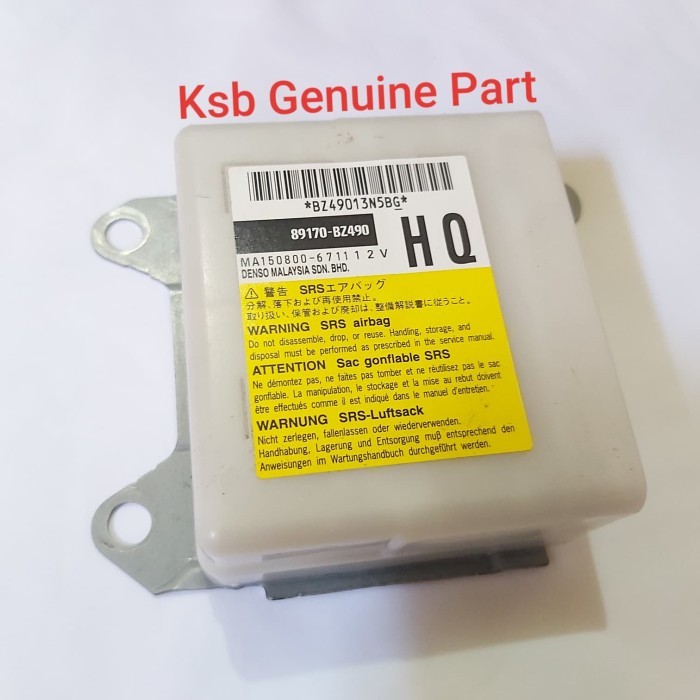 Promo Modul Airbag Computer Komputer Ecu Air Bag Calya Sigra 89170 Bz490 Ori