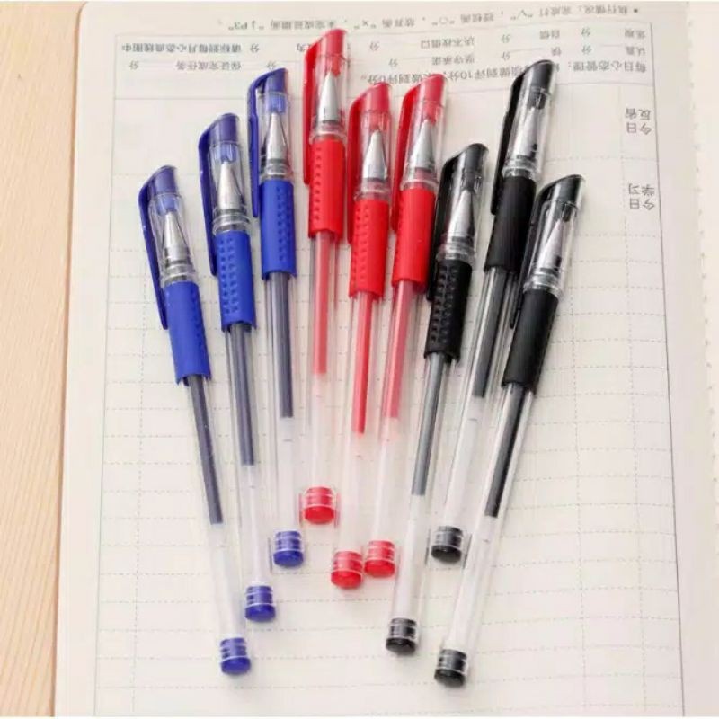 

Pena Pulpen Gel 0,5mm - Gel Ink Pen - Alat Tulis Kantor Sekolah Pena Pen Tinta Cair Standart Warna