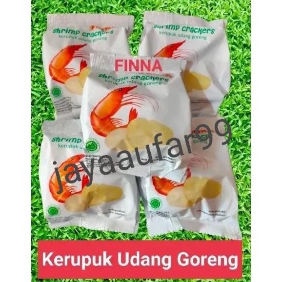 

-| KERUPUK FINNA UDANG GORENG MATANG CRACKERS 10GR/ 1/2 KARTON ISI HPID