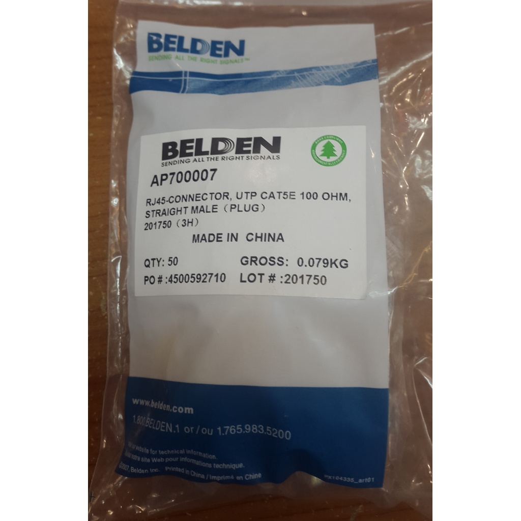 Promo Konektor Rj45 Belden Cat 5E / Rj 45 Belden / Belden Cat5