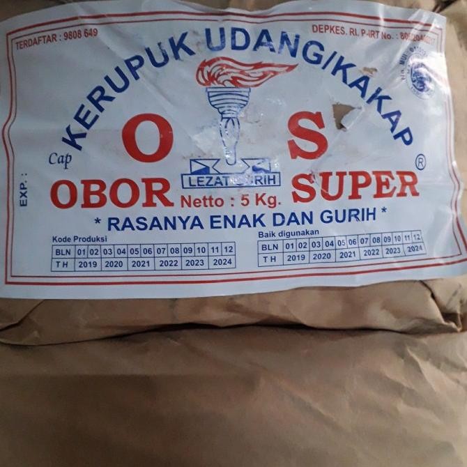 

Kerupuk Udang/Kakap Cap OS Obor Super 5kg HPID