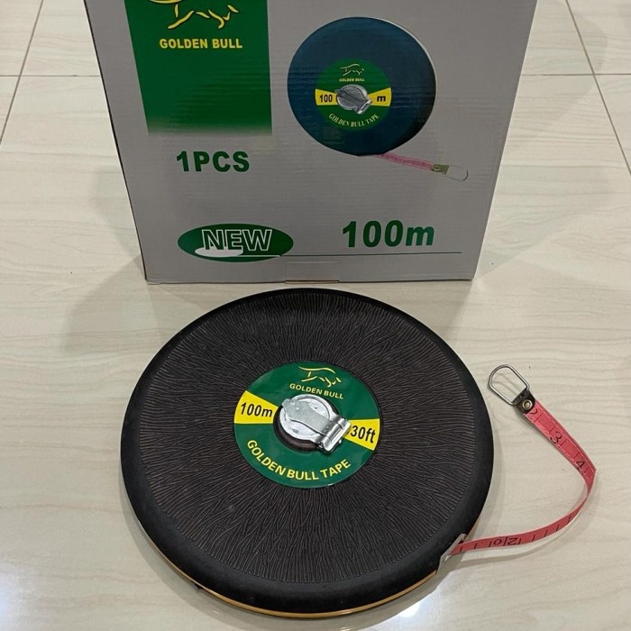 Jual Meteran Bulat 100 Meter Meteran Kain Gulung Meteran Tanah 100M