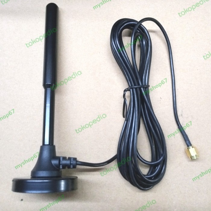 ANTENA MODEM 4G.3G.2G LTE 35DBI KONEKTOR SMA MALE ( INDOOR MAGNET)
