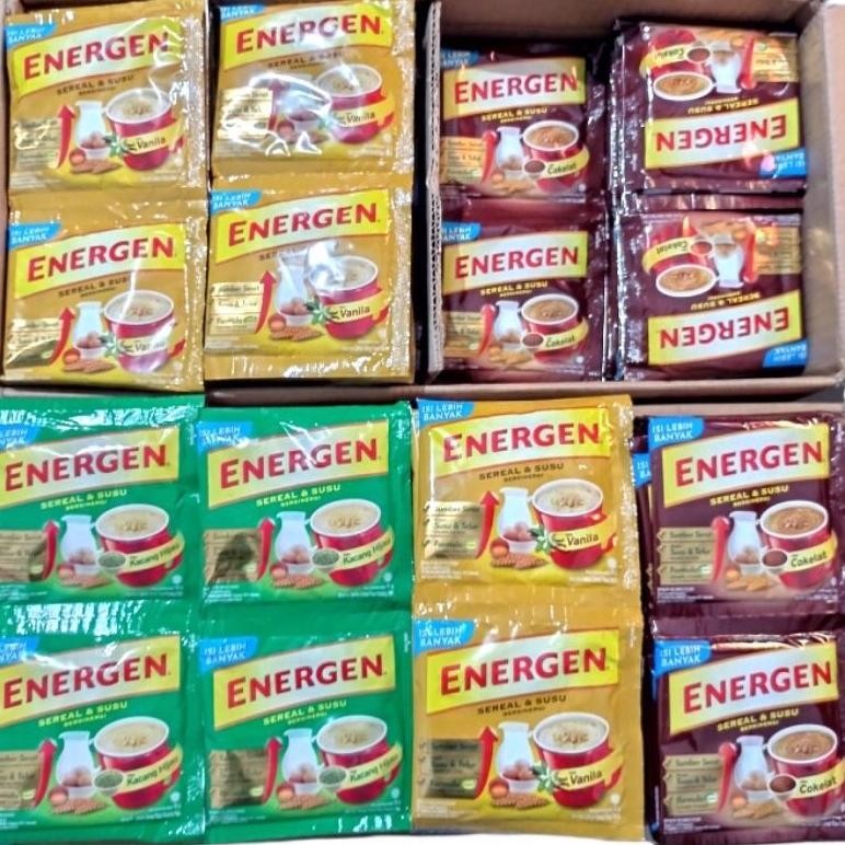 

ENERGEN COKLAT / ENERGEN VANILA / ENERGEN KACANG HIJAU SACHET