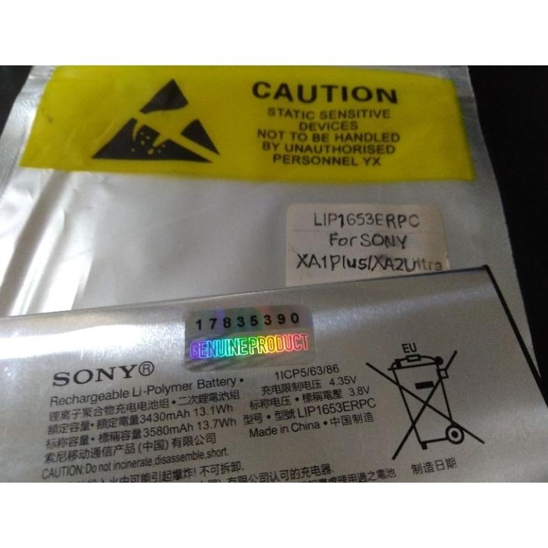 Sony Lip1653Erpc Original 100% Genuine Battery Batre Baterai Sony Xperia Xa1+ Xa1 Plus Xa2+ Xa2 Plus