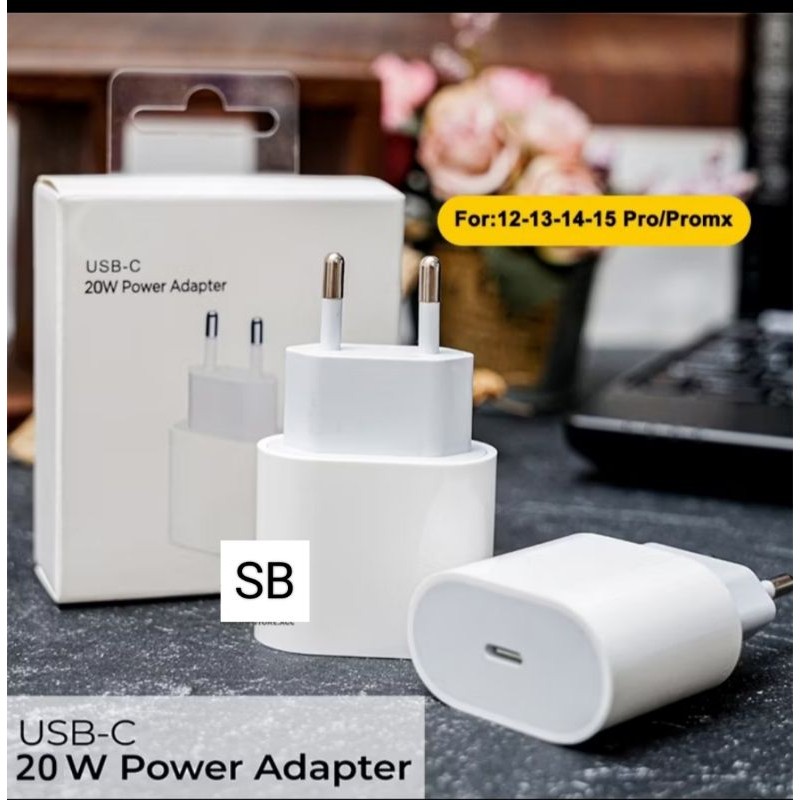 CHARGER ADAPTOR BATOK IPHONE 20W TYPE C ORIGINAL GREAT B ADAPTOR CHARGER IPHONE ORIGINAL FAST CHARGI