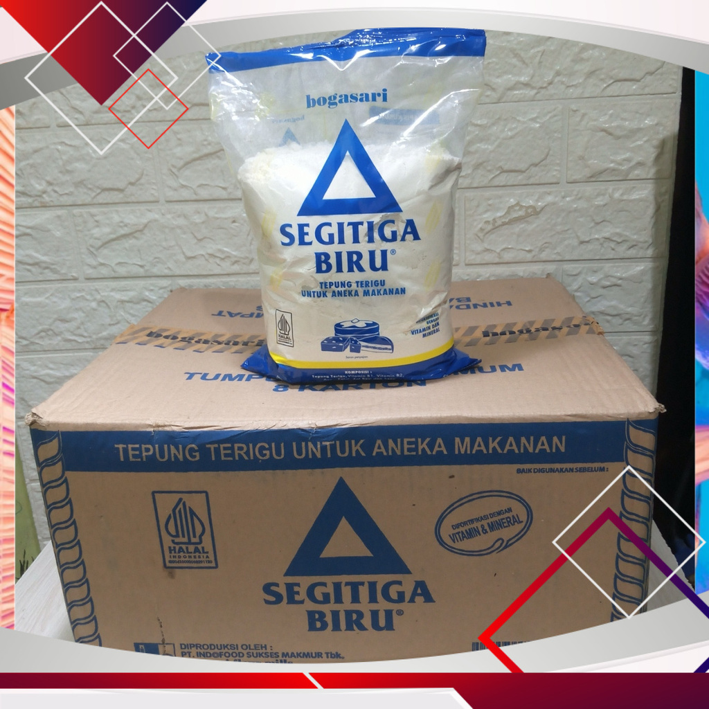 

Tepung Terigu Segitiga Biru 1 Dus Isi 12pcs x 1kg .