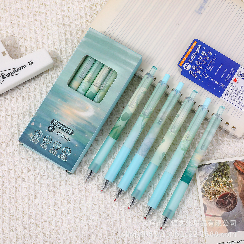 

Pena Kuas Romantis Pena Gel Tekan Siswa