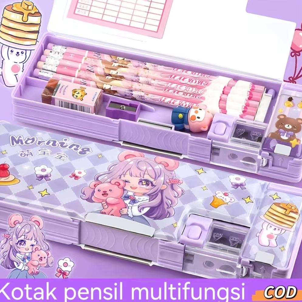

Terbaru Kotak Pensil Multifungsi Tempat Pensil Anak Perempuan Aesthetic Anak Alat Tulis Kartun Canggih Wadah Pensil Anak Perempuan Promo