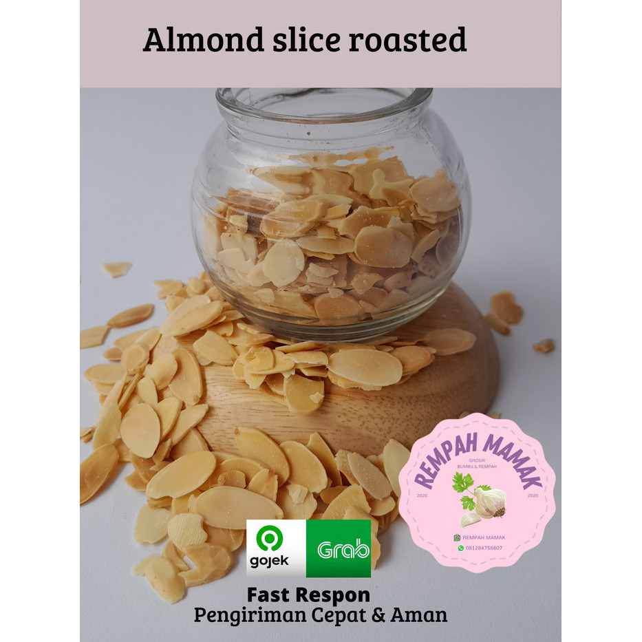 

Kacang almond slice panggang 1kg/ Roasted almond slice