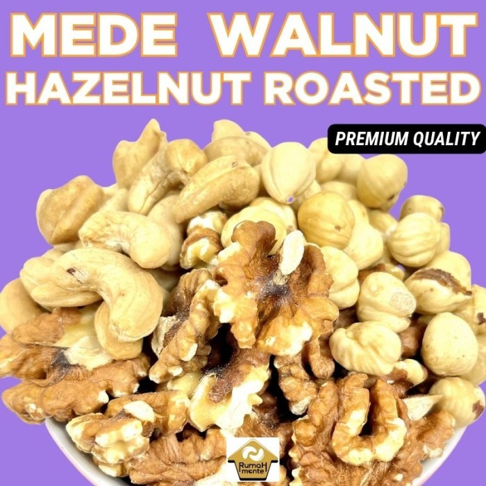 

MIX 3 NUTS 1KG KACANG METE HAZELNUT WALNUT