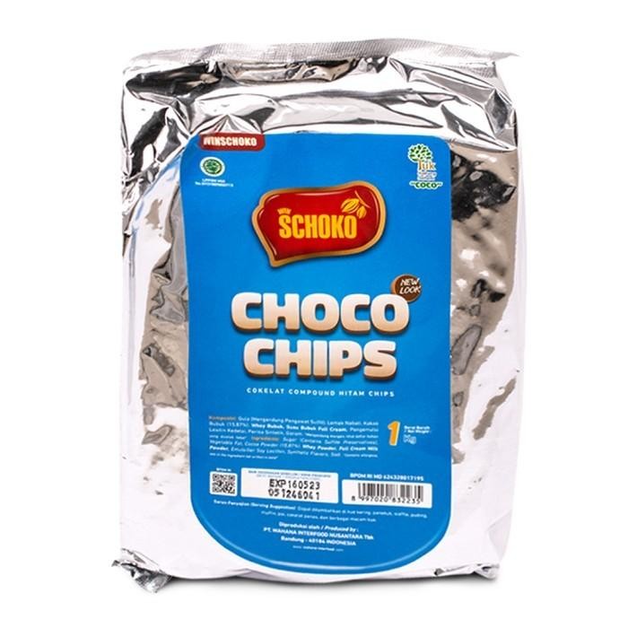 

SCHOKO Compound Choco Chips - 1 Kg / Coklat Chip Kualitas Terbaik