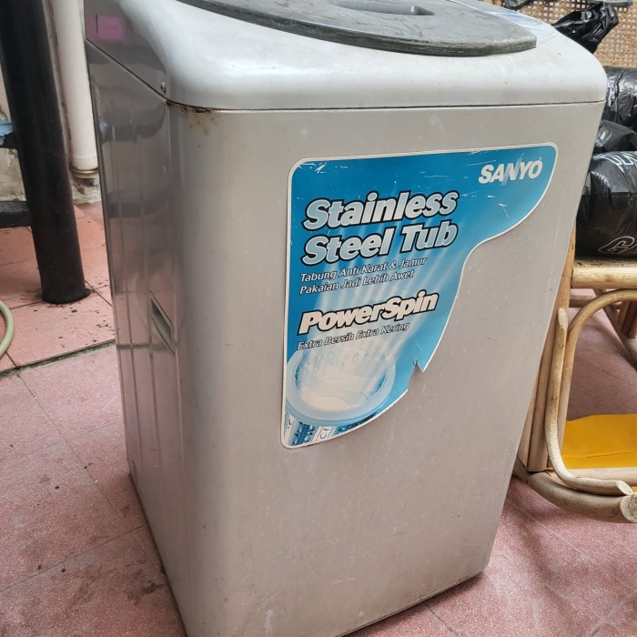MESIN CUCI SECOND BEKAS SANYO ASW-A76HT