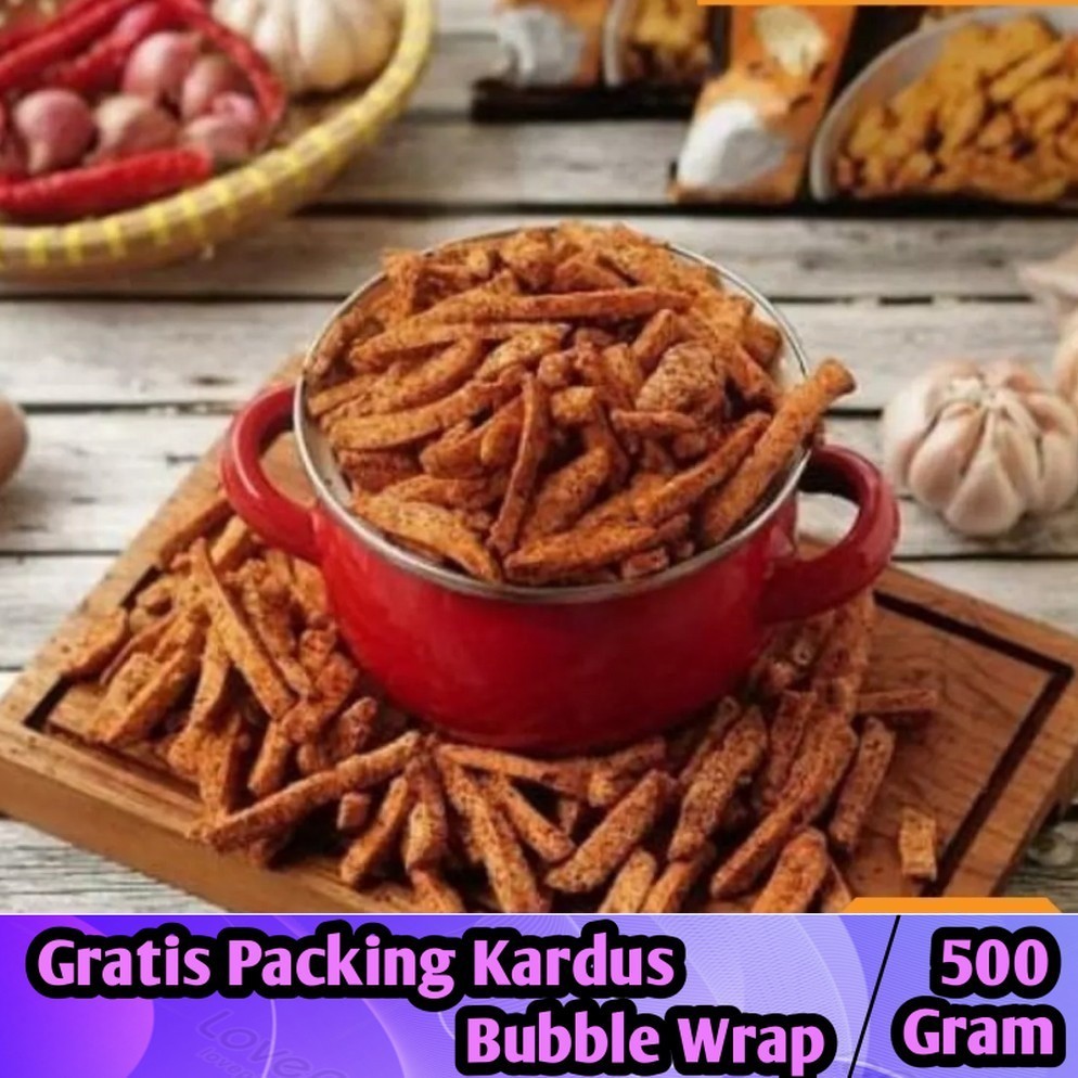 

[500gram] Basreng Stik Pedas / Basreng Stik Gurih - basreng - Iqorni Snack jajanan jadul makanan ringan