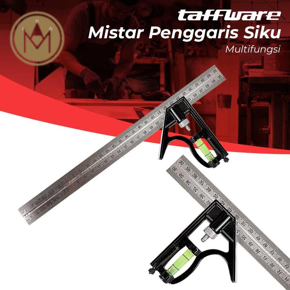 

Mistar Penggaris Siku Adjustable Angle Ruler Waterpass 305mm - ZEAST Taffware