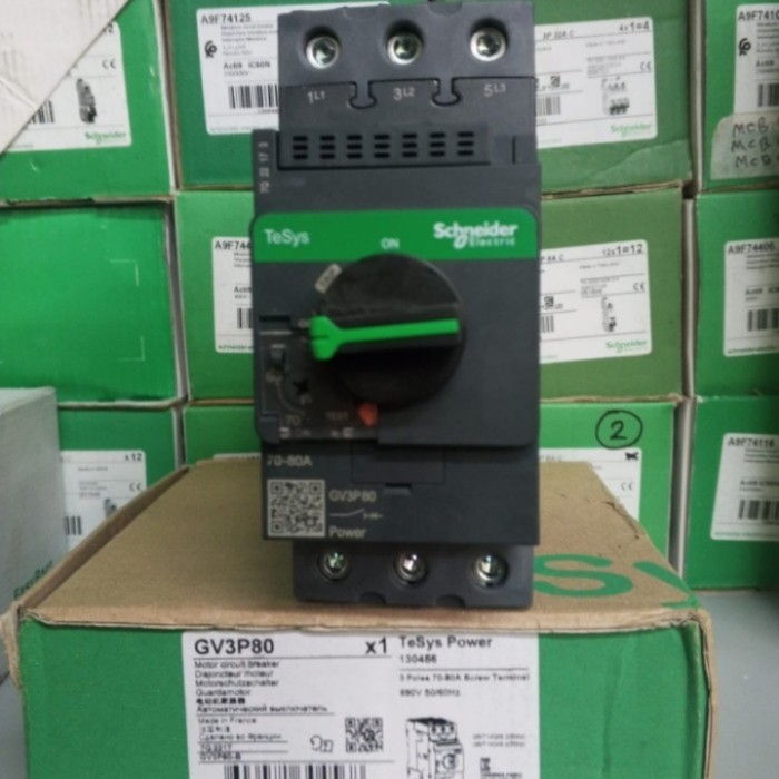 Motor Circuit Breaker Schneider Gv3Me80 Genuine
