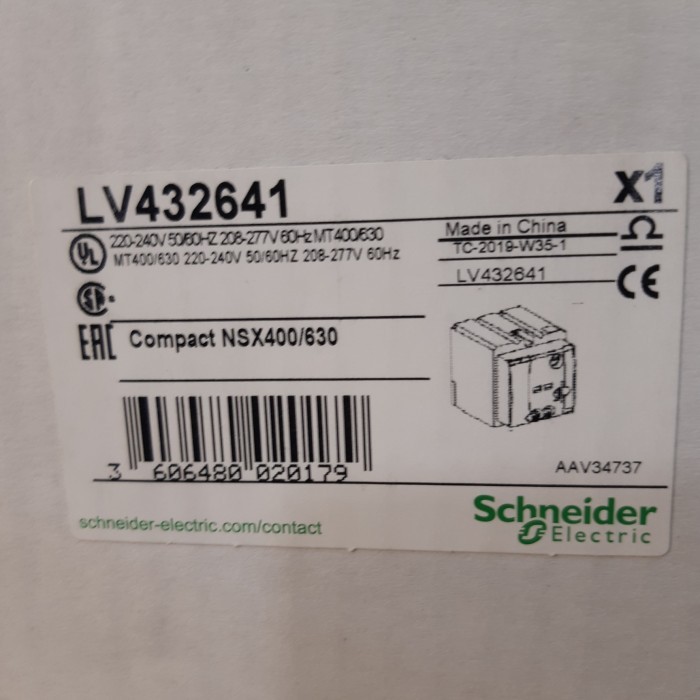 Motor Schneider Lv432641 Compatct Nsx400/630 Genuine