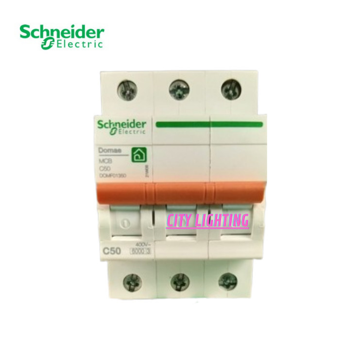 Mcb 3 Phase 50 Ampere - Schneider Domae Genuine