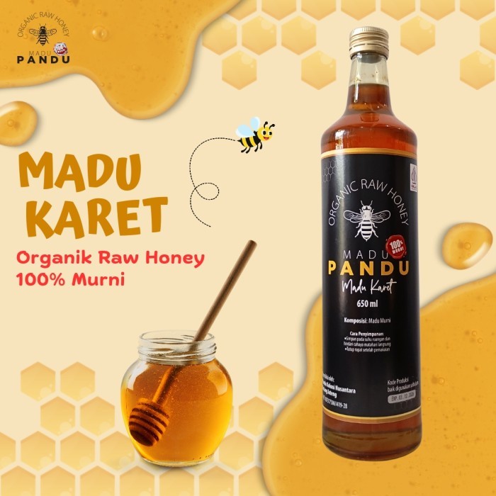 

Madu Pandu | Madu Karet 650ml | Madu Murni Madu Pandu 100% Madu Asli 650gr