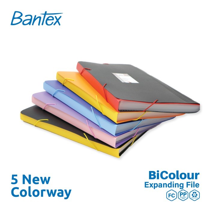 

Bantex Bi - Colour Expanding File PP Folio/F4 - 3601