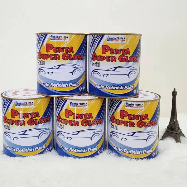 READY STOCK- Cat Penta Super Gloss NC Solid 1kg Cat Mobil warna putih