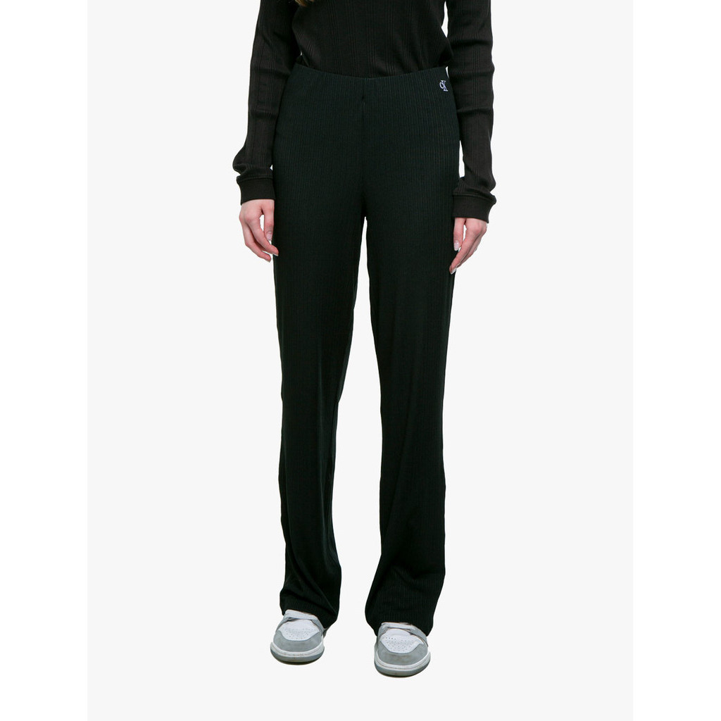CALVIN KLEIN JEANS - RIBBED WIDE LEG PANTS