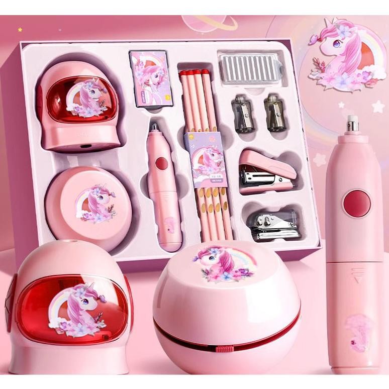 

Murah Loooopy Electric Stationery Set / Set Alat Tulis Elektronik Rautan Penghapus Vacuum Pencil 11 In 1/Set Alat Tulis Elektronik Belajar Anak Perempuan Kado Sale