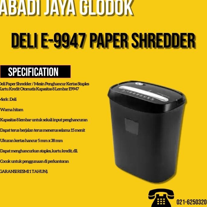 Deli E-9947 Paper Shredder New