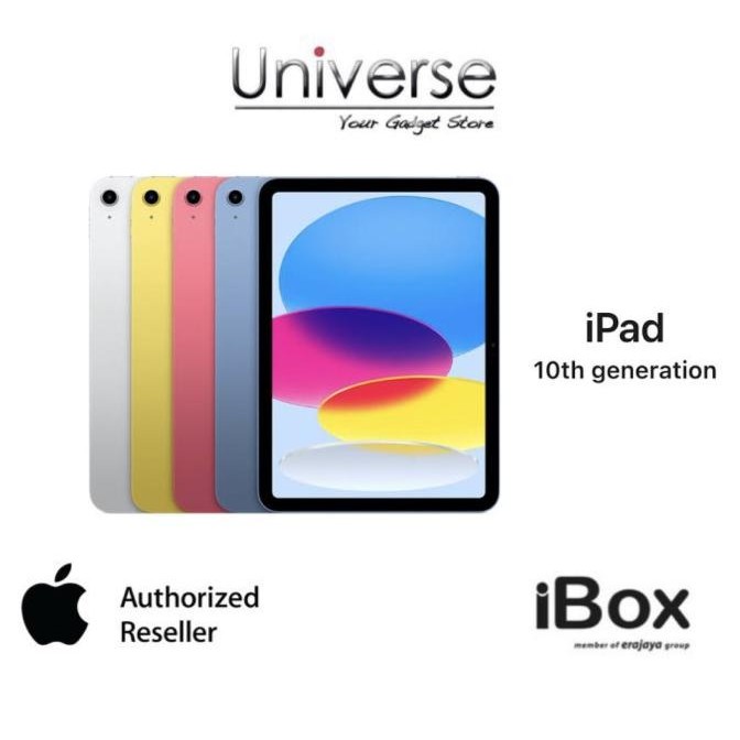 Apple iPad 10 Wifi 10.9 inch - Garansi Resmi iBox Apple Indonesia