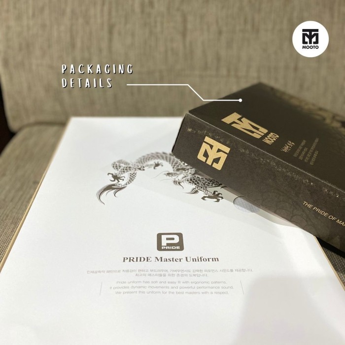 mooto pride 3 gold dobok taekwondo