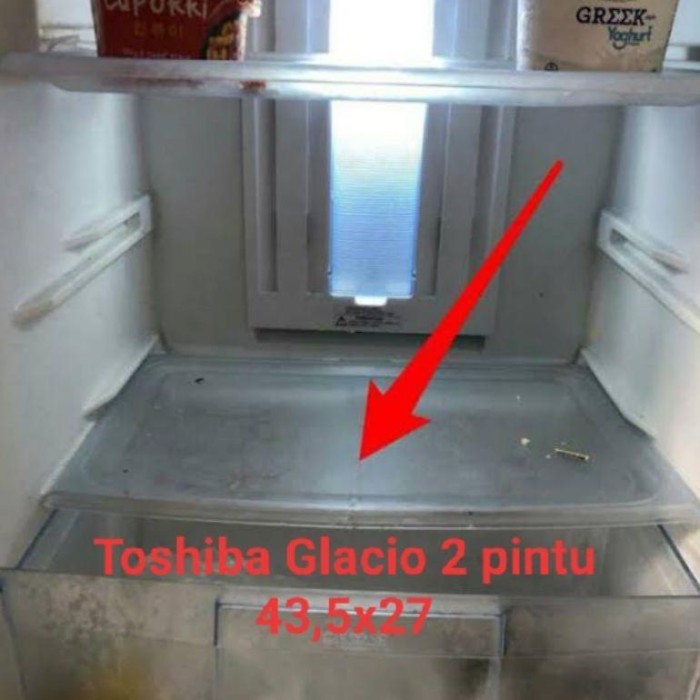 RAK TUTUP BOX SAYUR KULKAS TOSHIBA GLACIO RAK AKRILIK/TRAY ACRYLIC 1