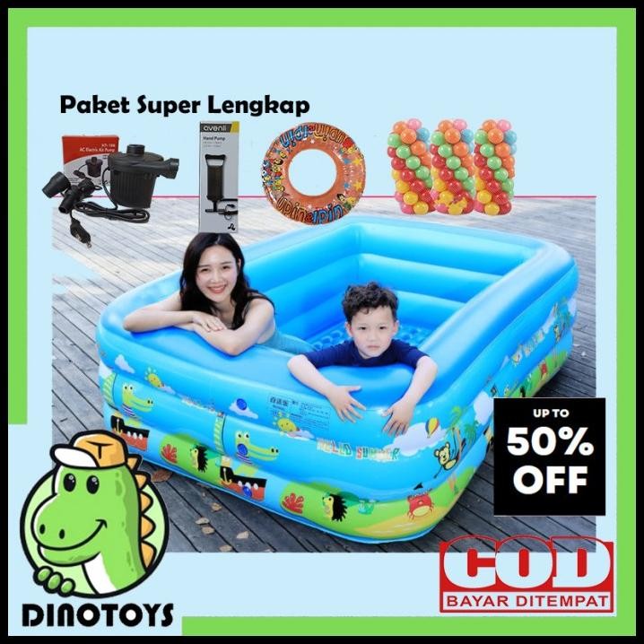 Dinotoys - Kolam Renang Anak Besar Jumbo 150Cm Dan 120Cm Baby Spa